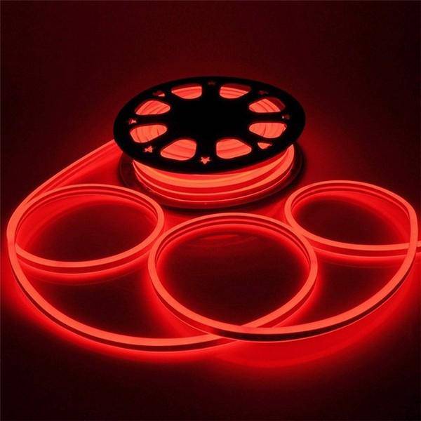 I LumoS 8x16mm RED Flexible IP65 Dimmable Double Sided LED Neon Strip Light 12V DC 9W/m - Planet Neon