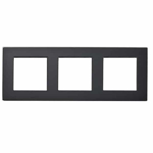 Black glass frame 3 gang