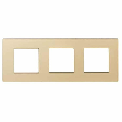 Gold Glass Frame 3 Gang