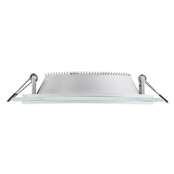 I LumoS LED 6 Watt Round Slim Recessed Glass Panel Ceiling Light