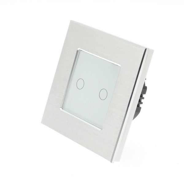 Spare I LumoS Single Silver Aluminium Frame with White Insert Fascia