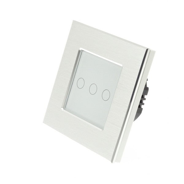 Spare I LumoS Single Silver Aluminium Frame with White Insert Fascia
